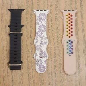 Floral and Dotted Smartwatch Bands Set